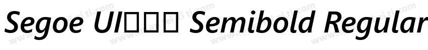 Segoe UI兰亭黑 Semibold Regular字体转换